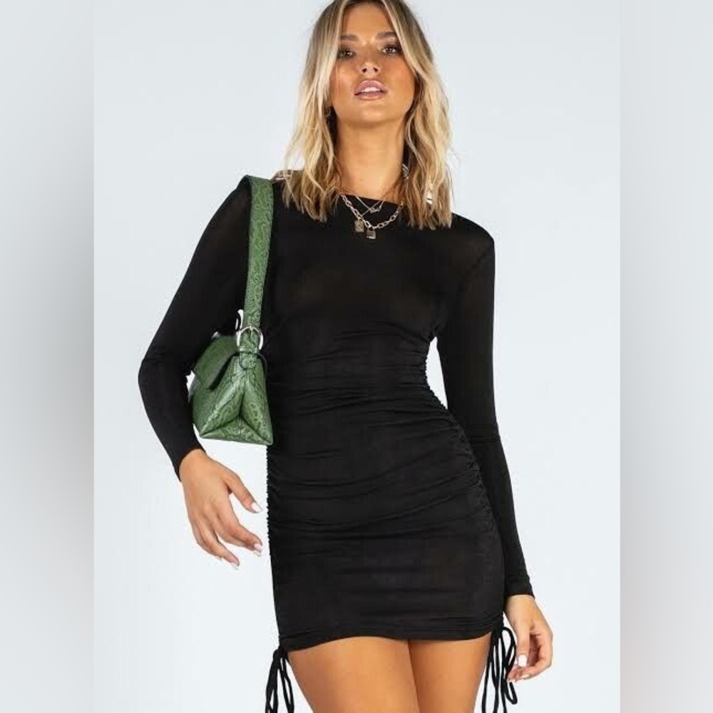 NWT Lioness East Village mini dress in Black Size Medium